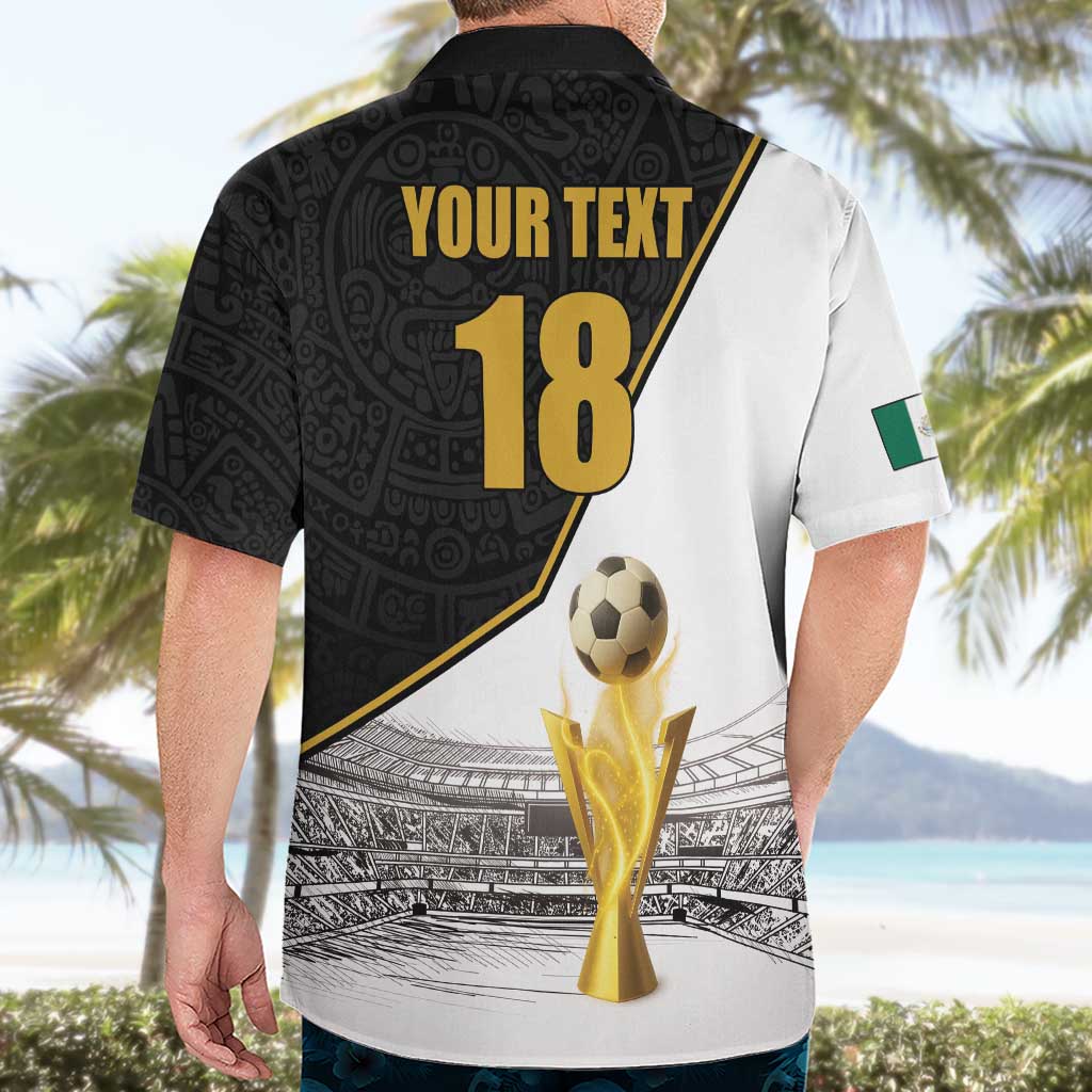 Custom Mexico Football Champion Hawaiian Shirt Aztec Pattern - Wonder Print Shop