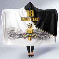 Custom Mexico Football Champion Hooded Blanket Aztec Pattern - Wonder Print Shop