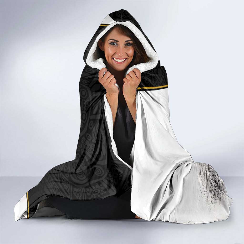 Custom Mexico Football Champion Hooded Blanket Aztec Pattern - Wonder Print Shop