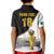 Custom Mexico Football Champion Kid Polo Shirt Aztec Pattern - Wonder Print Shop