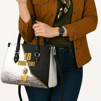 Custom Mexico Football Champion Leather Bag Aztec Pattern - Wonder Print Shop