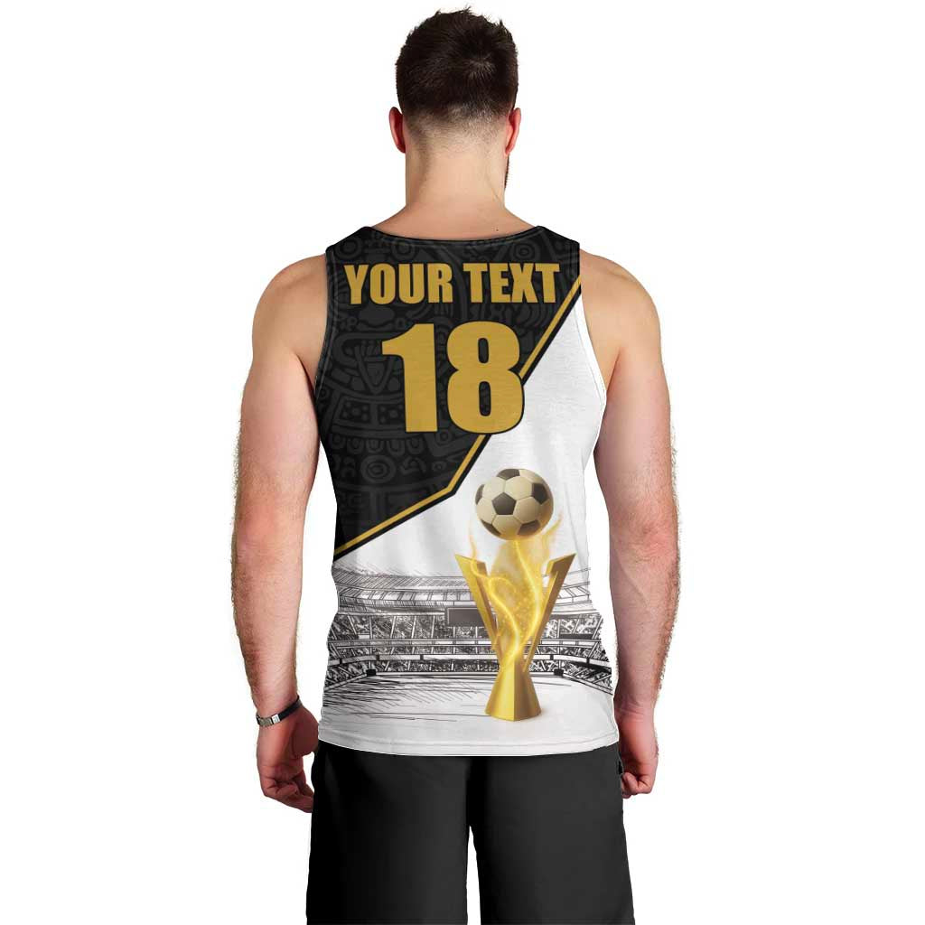 Custom Mexico Football Champion Men Tank Top Aztec Pattern - Wonder Print Shop