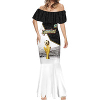 Custom Mexico Football Champion Mermaid Dress Aztec Pattern - Wonder Print Shop
