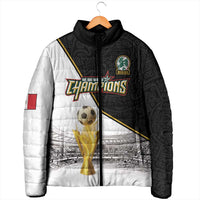 Custom Mexico Football Champion Padded Jacket Aztec Pattern - Wonder Print Shop
