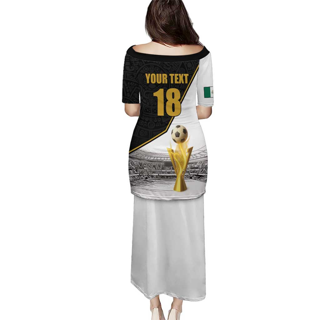 Custom Mexico Football Champion Puletasi Aztec Pattern - Wonder Print Shop