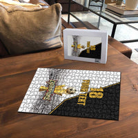 Custom Mexico Football Champion Puzzle Aztec Pattern - Wonder Print Shop