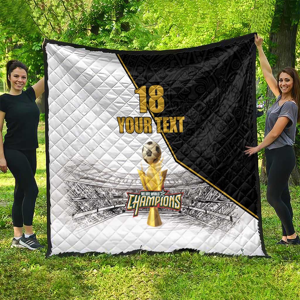 Custom Mexico Football Champion Quilt Aztec Pattern - Wonder Print Shop