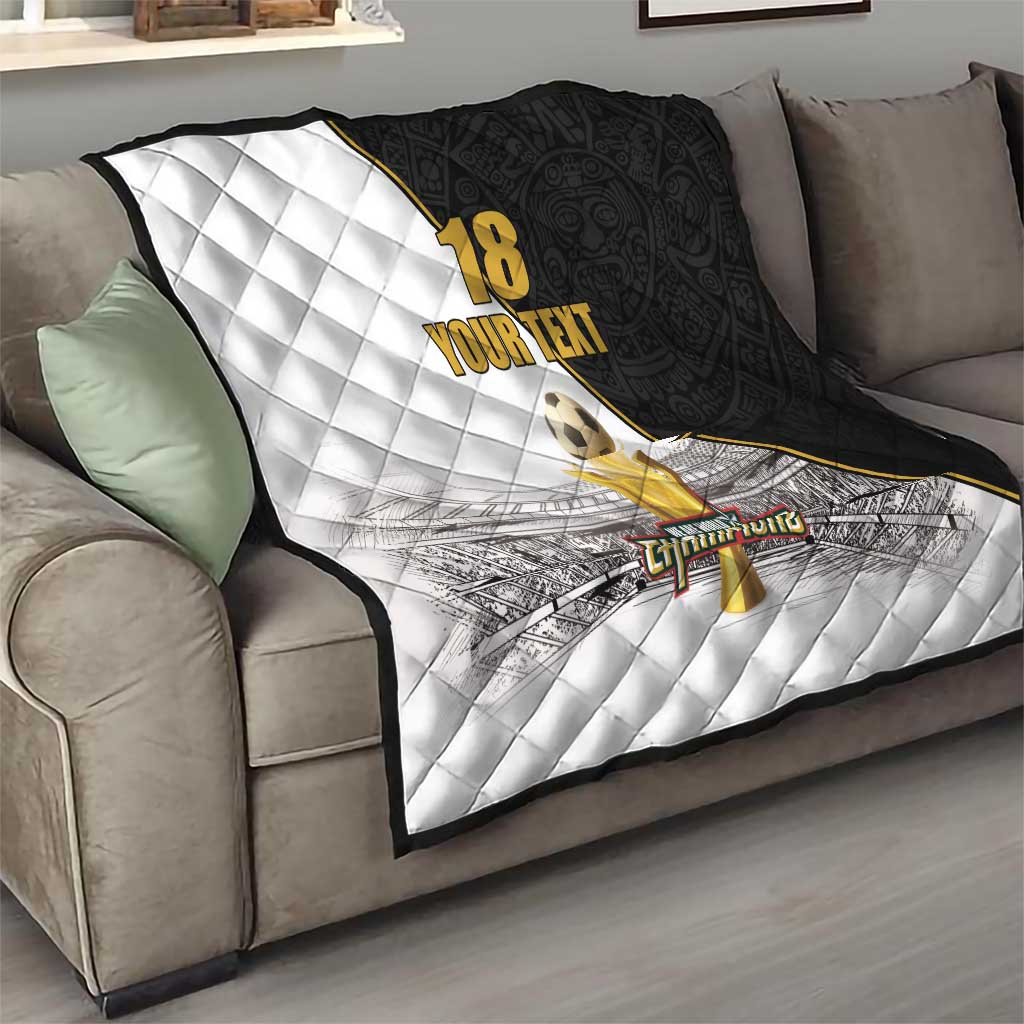 Custom Mexico Football Champion Quilt Aztec Pattern - Wonder Print Shop