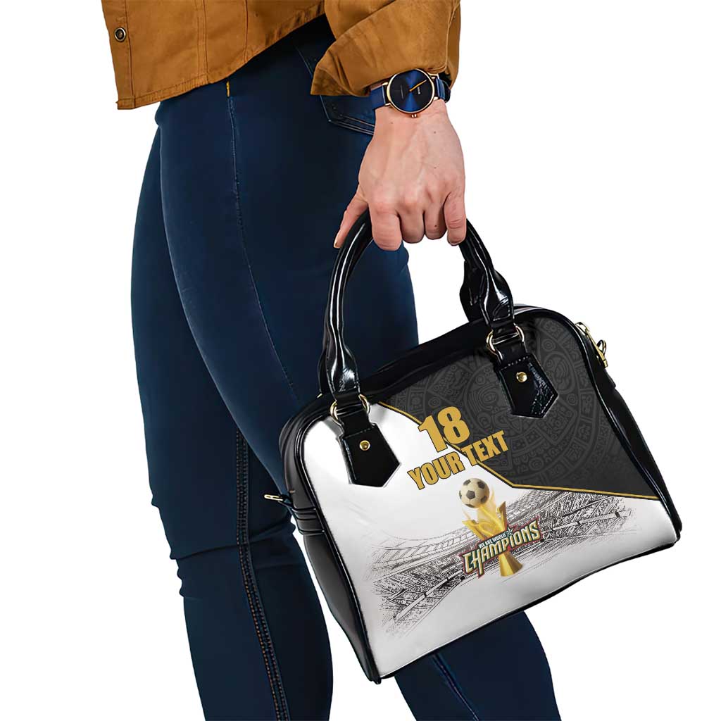 Custom Mexico Football Champion Shoulder Handbag Aztec Pattern - Wonder Print Shop