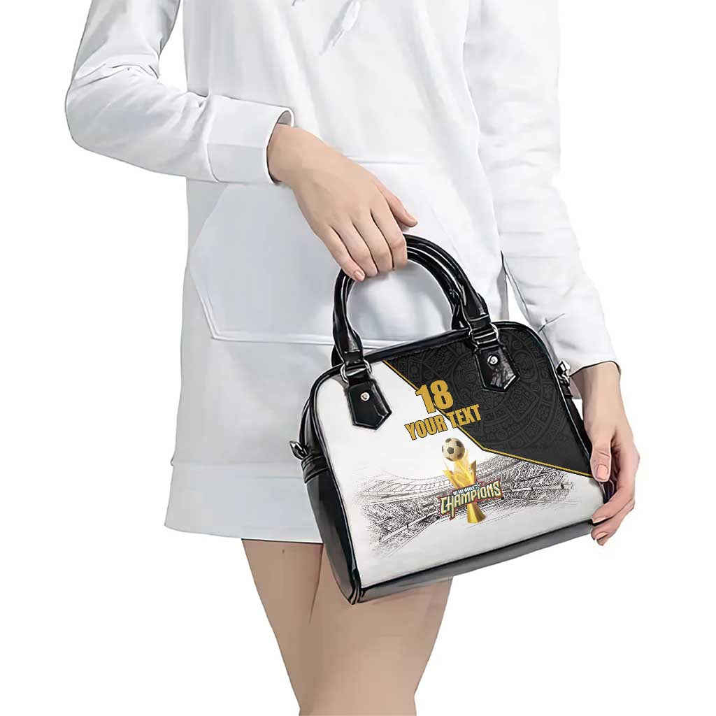 Custom Mexico Football Champion Shoulder Handbag Aztec Pattern - Wonder Print Shop