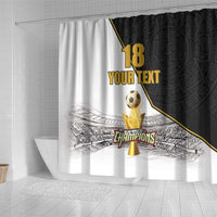 Custom Mexico Football Champion Shower Curtain Aztec Pattern - Wonder Print Shop