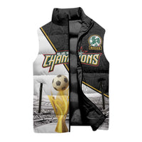 Custom Mexico Football Champion Sleeveless Puffer Jacket Aztec Pattern - Wonder Print Shop