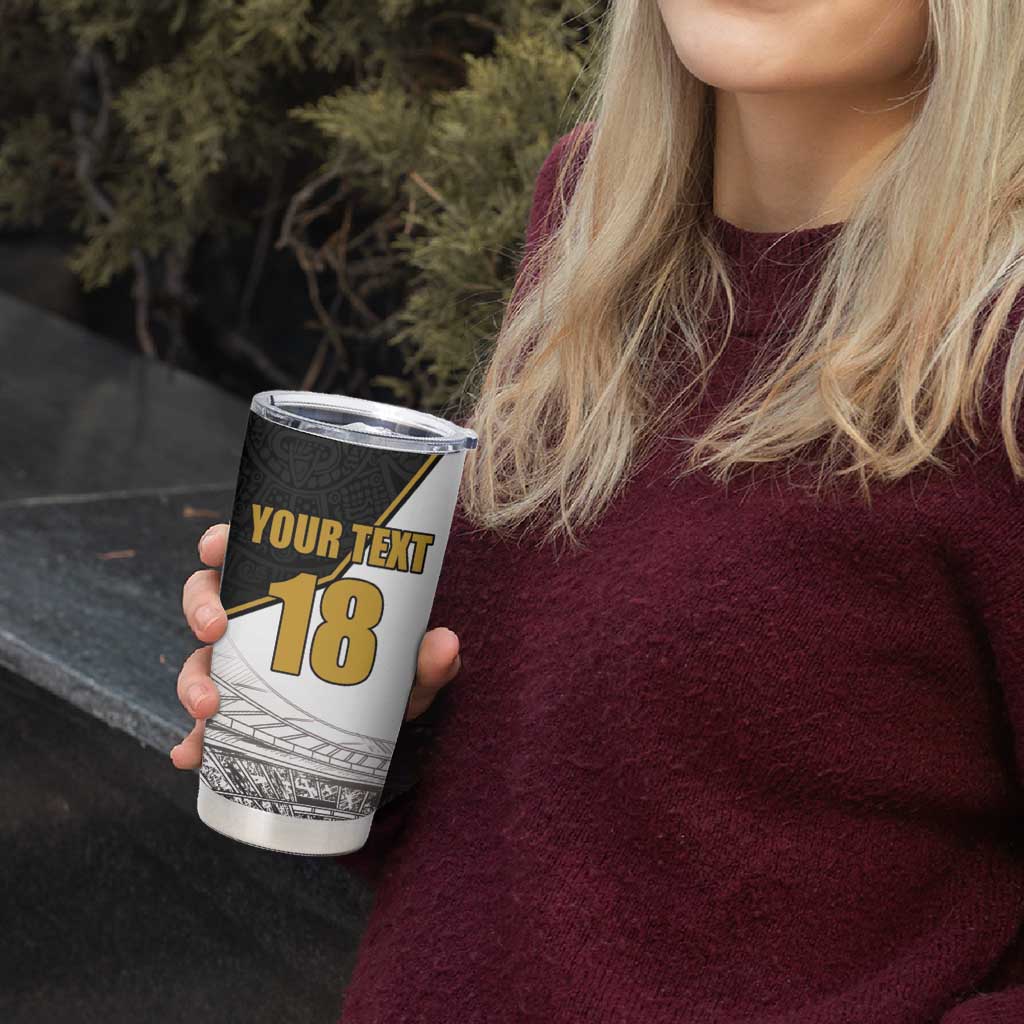 Custom Mexico Football Champion Tumbler Cup Aztec Pattern - Wonder Print Shop