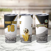 Custom Mexico Football Champion Tumbler Cup Aztec Pattern - Wonder Print Shop