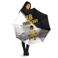 Custom Mexico Football Champion Umbrella Aztec Pattern - Wonder Print Shop