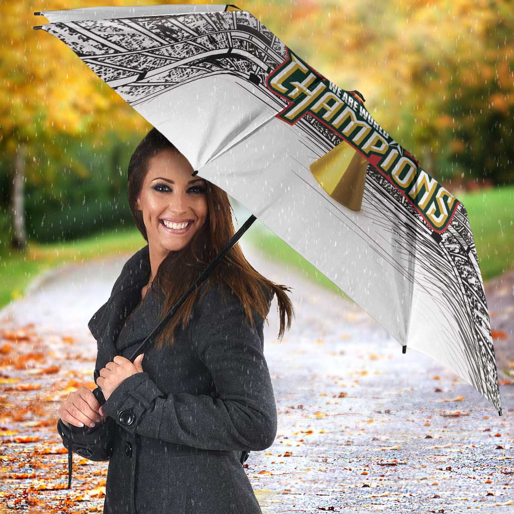 Custom Mexico Football Champion Umbrella Aztec Pattern - Wonder Print Shop