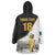 Custom Mexico Football Champion Wearable Blanket Hoodie Aztec Pattern - Wonder Print Shop