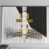 Custom Mexico Football Champion Window Curtain Aztec Pattern - Wonder Print Shop