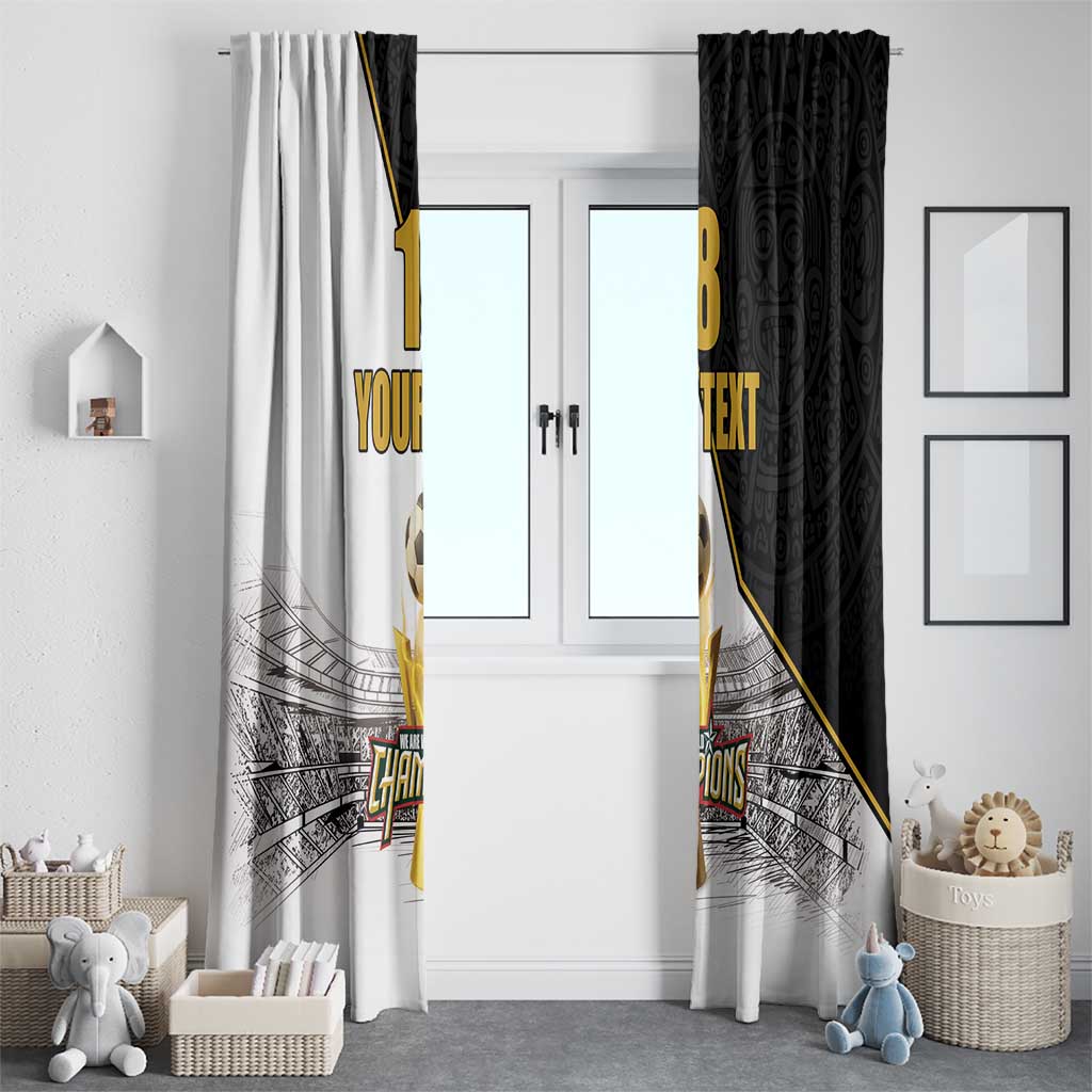 Custom Mexico Football Champion Window Curtain Aztec Pattern - Wonder Print Shop