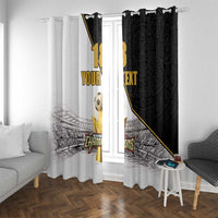 Custom Mexico Football Champion Window Curtain Aztec Pattern - Wonder Print Shop
