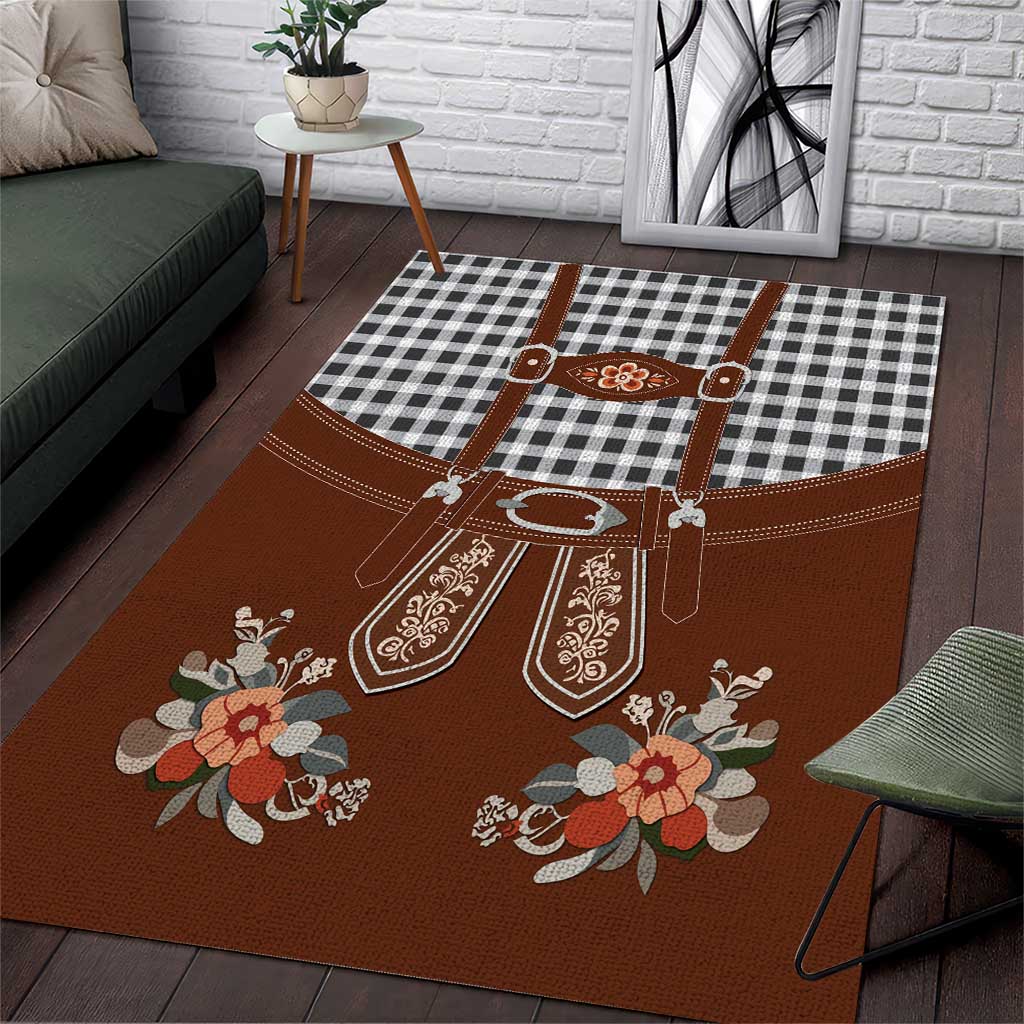 Oktoberfest Lederhosen Costume Area Rug German Beer Festival - Wonder Print Shop