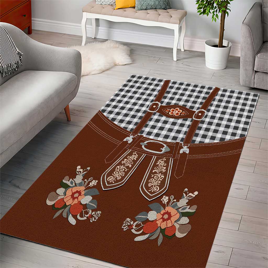 Oktoberfest Lederhosen Costume Area Rug German Beer Festival - Wonder Print Shop