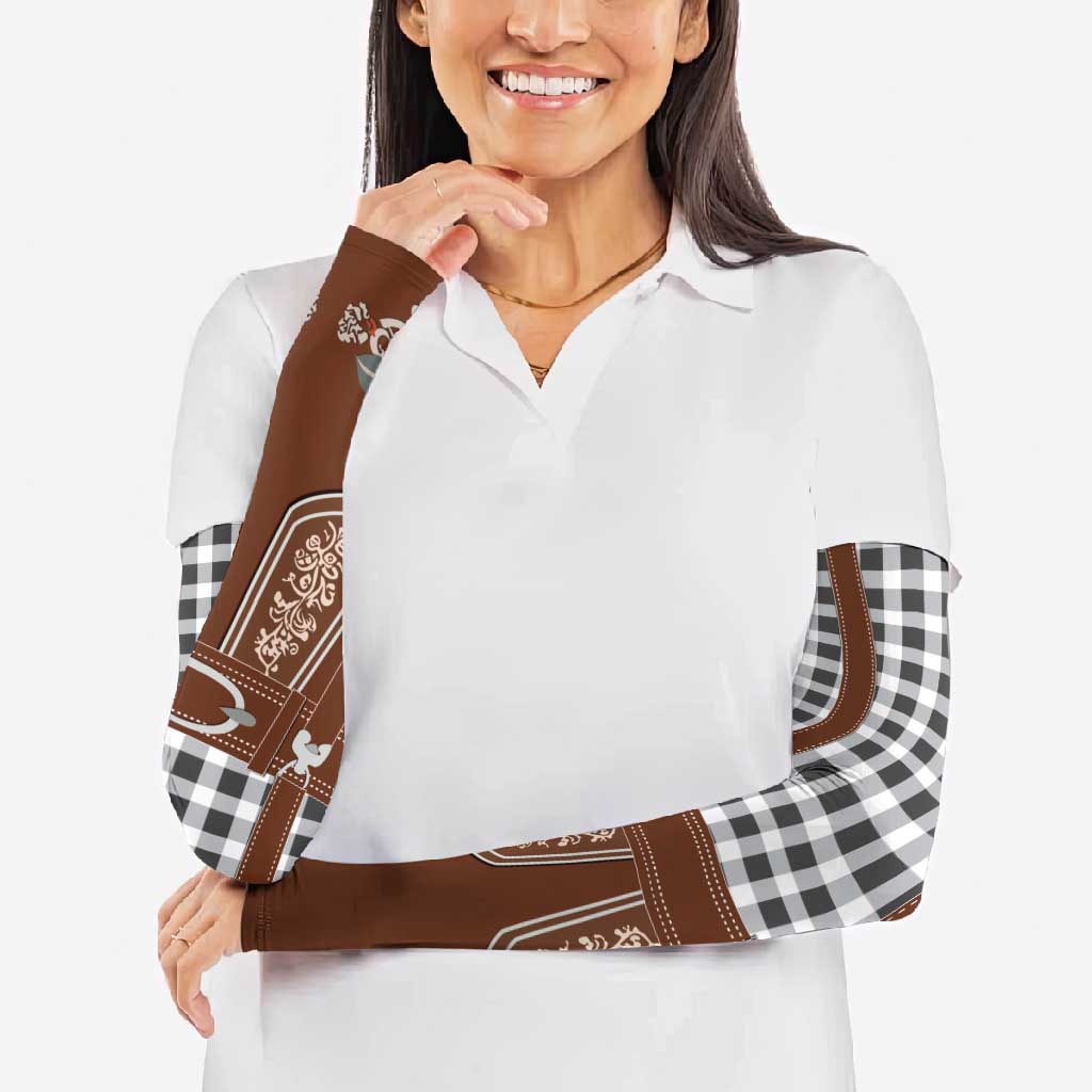 Oktoberfest Lederhosen Costume Arm Sleeves German Beer Festival - Wonder Print Shop