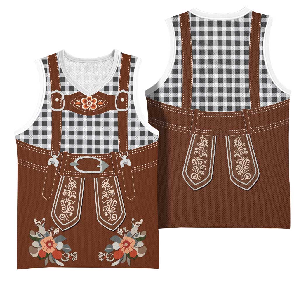 Oktoberfest Lederhosen Costume Basketball Jersey German Beer Festival - Wonder Print Shop