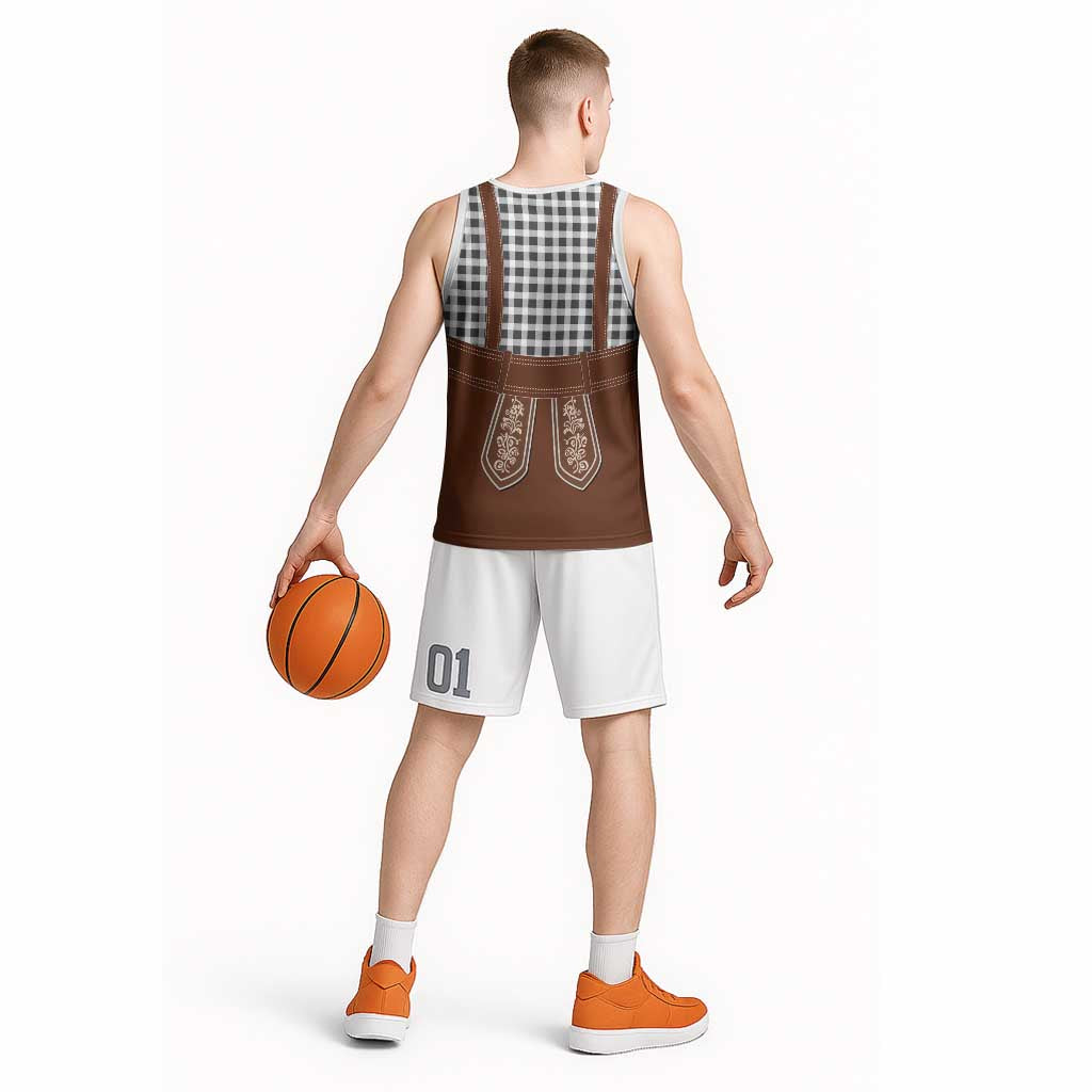 Oktoberfest Lederhosen Costume Basketball Jersey German Beer Festival - Wonder Print Shop