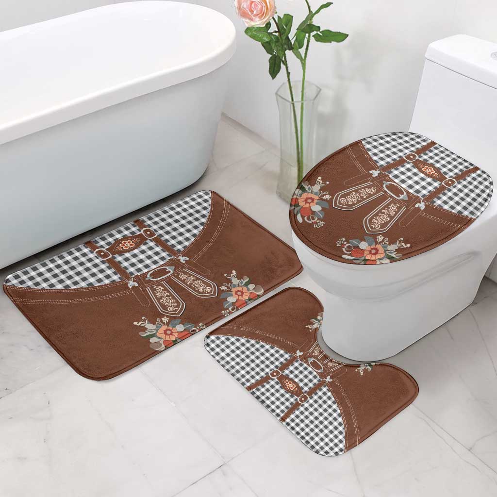 Oktoberfest Lederhosen Costume Bathroom Set German Beer Festival - Wonder Print Shop