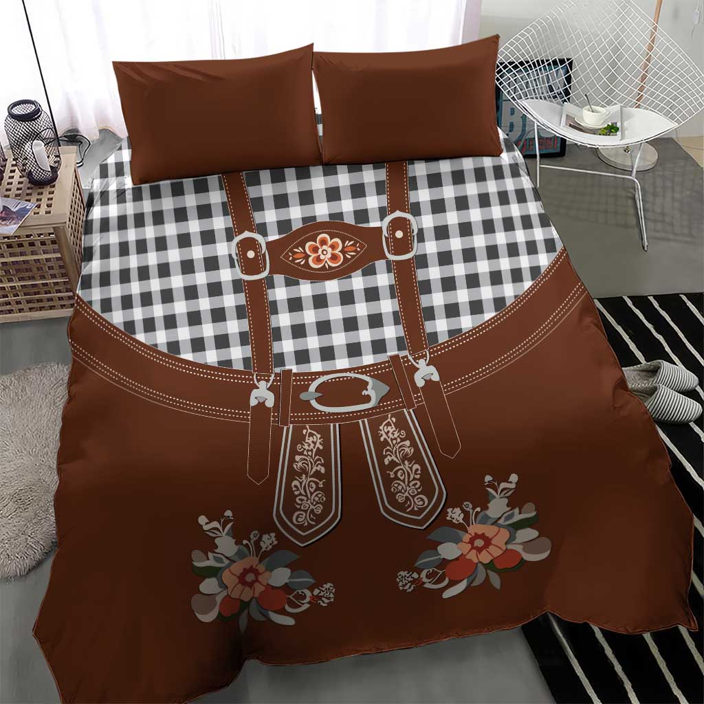 Oktoberfest Lederhosen Costume Bedding Set German Beer Festival - Wonder Print Shop