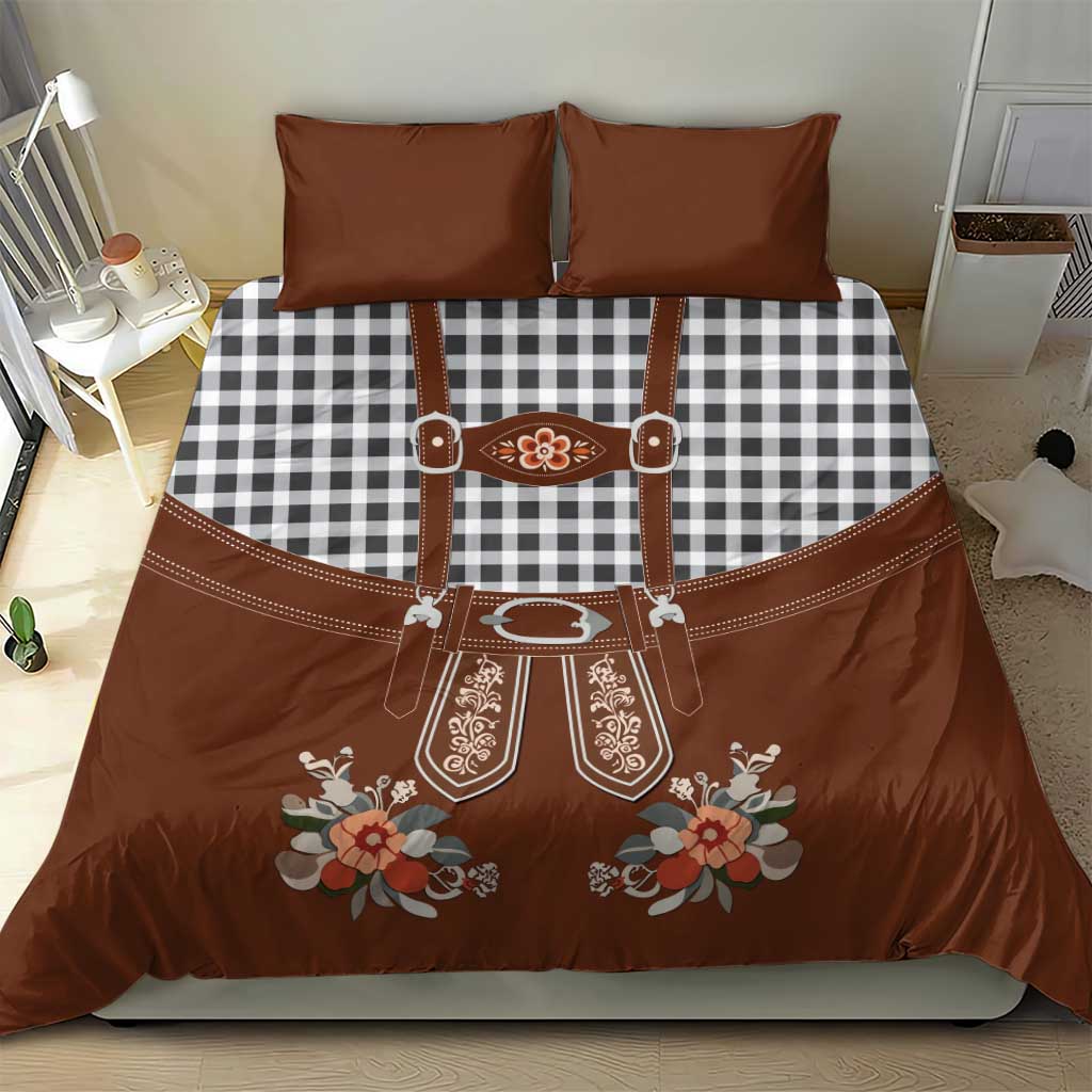 Oktoberfest Lederhosen Costume Bedding Set German Beer Festival - Wonder Print Shop