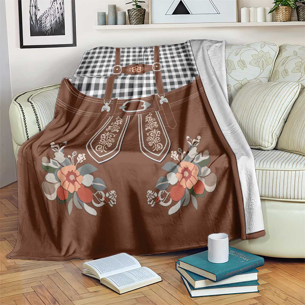 Oktoberfest Lederhosen Costume Blanket German Beer Festival - Wonder Print Shop
