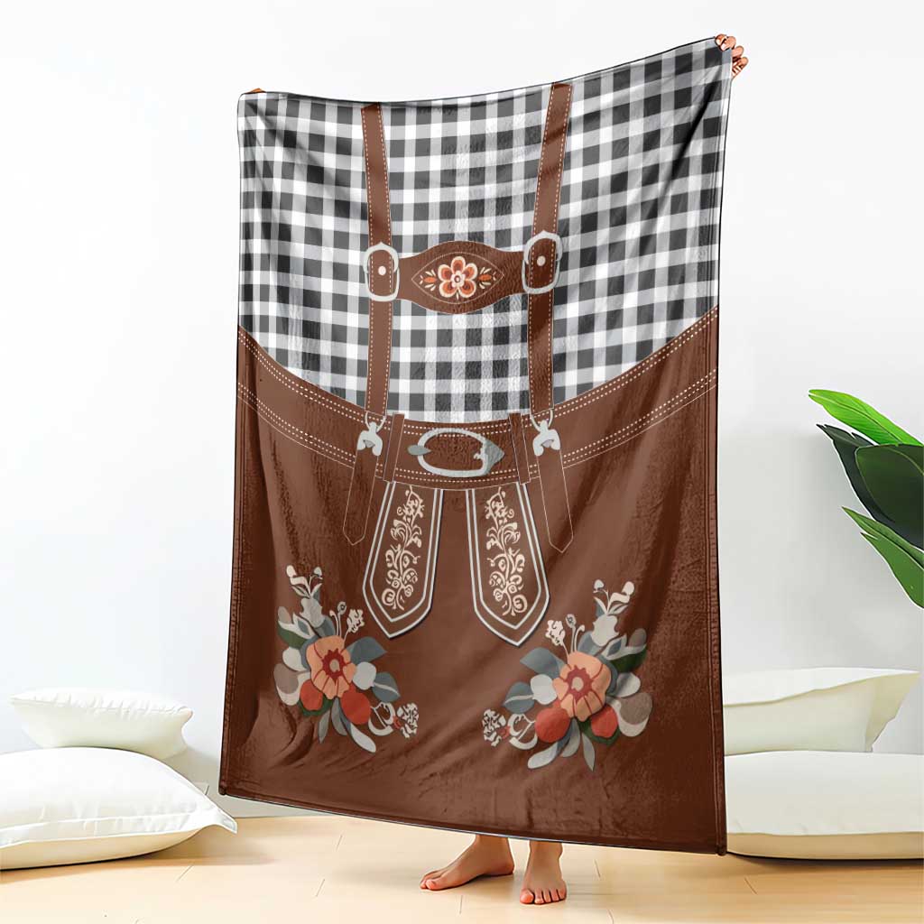 Oktoberfest Lederhosen Costume Blanket German Beer Festival - Wonder Print Shop