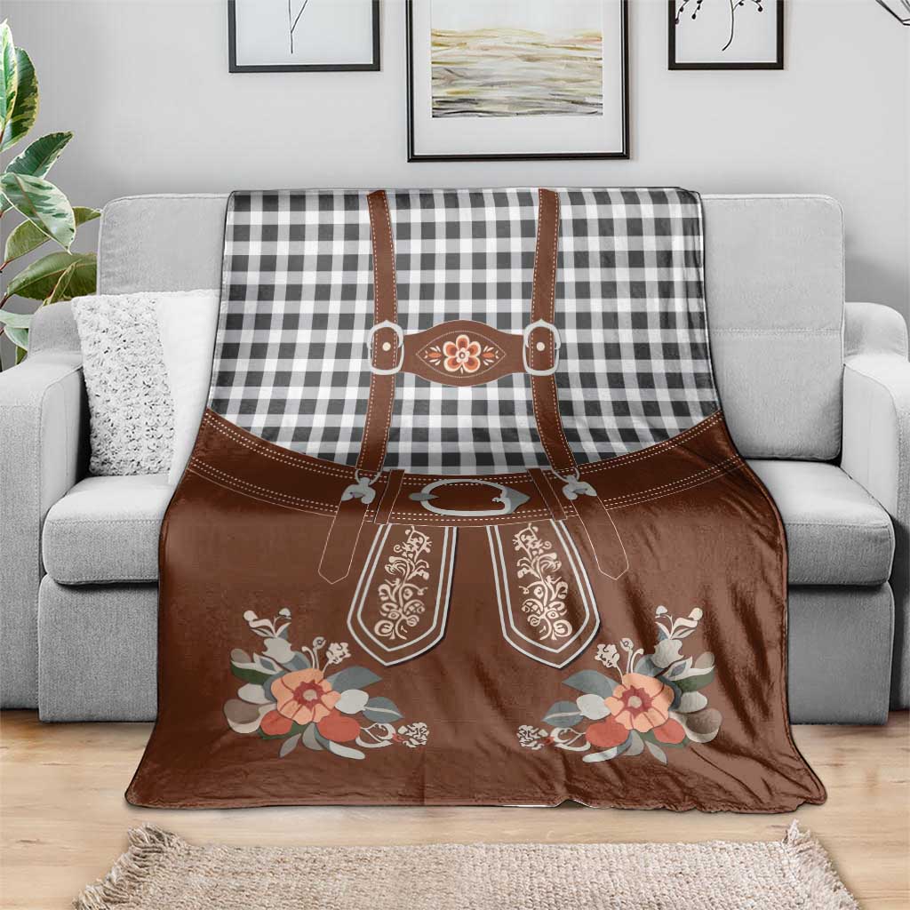 Oktoberfest Lederhosen Costume Blanket German Beer Festival - Wonder Print Shop