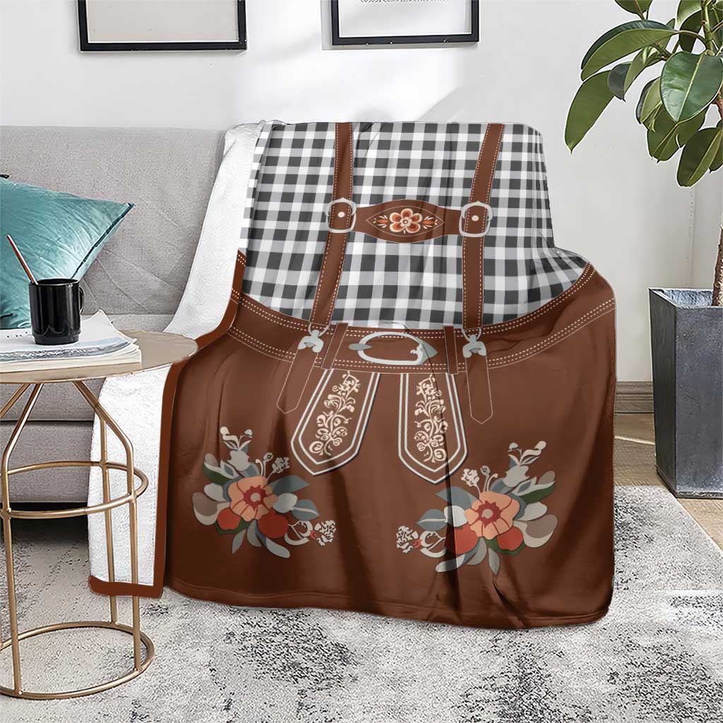 Oktoberfest Lederhosen Costume Blanket German Beer Festival - Wonder Print Shop
