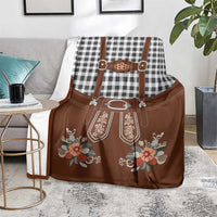 Oktoberfest Lederhosen Costume Blanket German Beer Festival - Wonder Print Shop