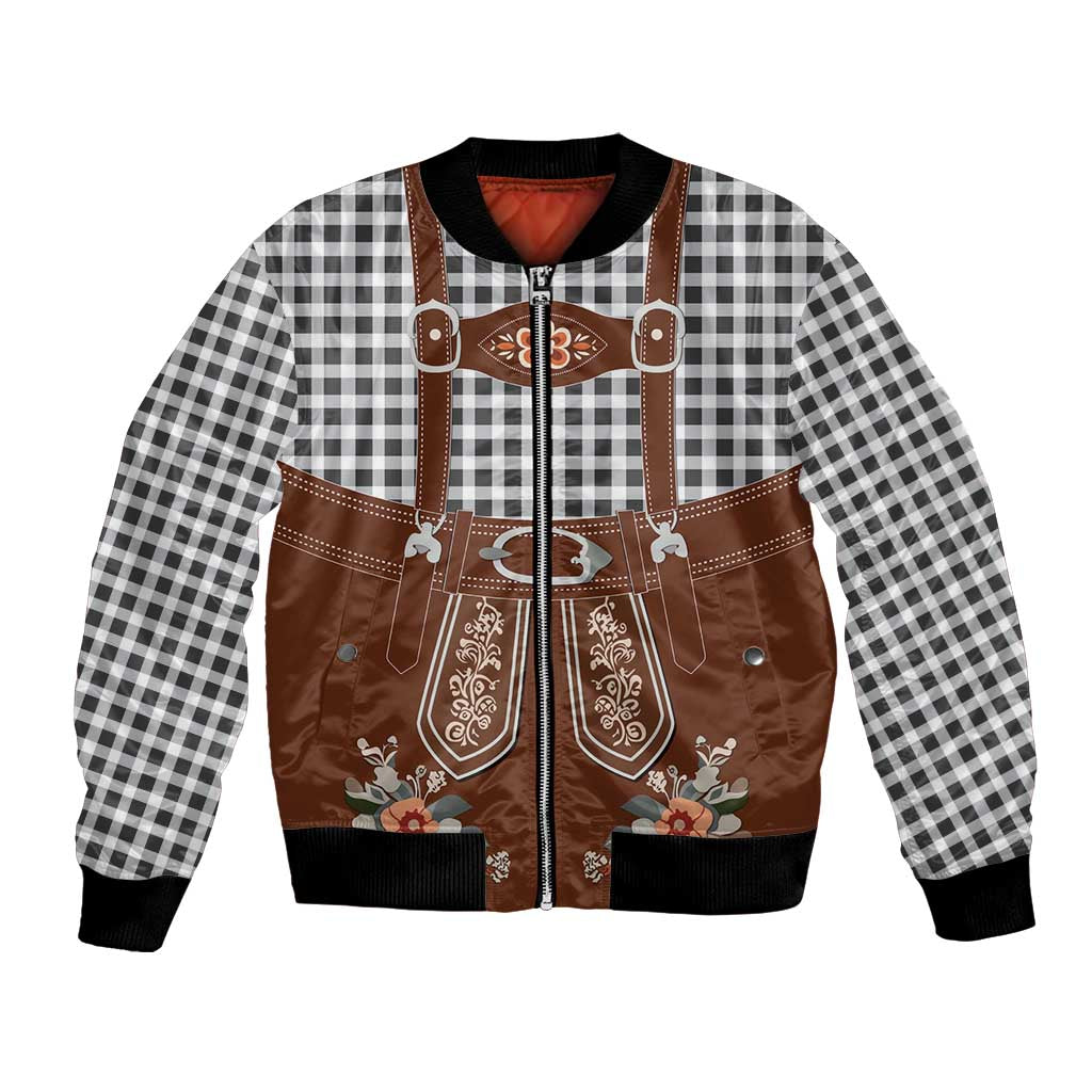 Oktoberfest Lederhosen Costume Bomber Jacket German Beer Festival - Wonder Print Shop