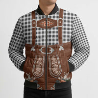 Oktoberfest Lederhosen Costume Bomber Puffer Jacket German Beer Festival - Wonder Print Shop
