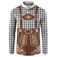 Oktoberfest Lederhosen Costume Button Sweatshirt German Beer Festival - Wonder Print Shop