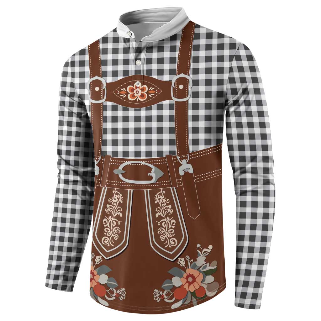 Oktoberfest Lederhosen Costume Button Sweatshirt German Beer Festival - Wonder Print Shop