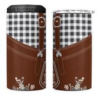 Oktoberfest Lederhosen Costume 4 in 1 Can Cooler Tumbler German Beer Festival - Wonder Print Shop