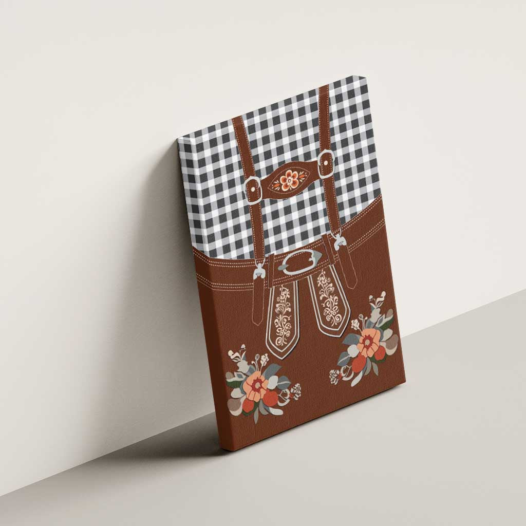 Oktoberfest Lederhosen Costume Canvas Wall Art German Beer Festival - Wonder Print Shop