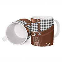 Oktoberfest Lederhosen Costume Ceramic Mug German Beer Festival - Wonder Print Shop