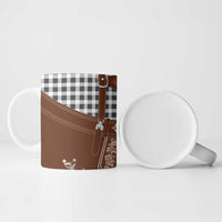 Oktoberfest Lederhosen Costume Ceramic Mug German Beer Festival - Wonder Print Shop