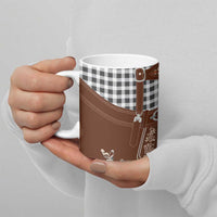 Oktoberfest Lederhosen Costume Ceramic Mug German Beer Festival - Wonder Print Shop
