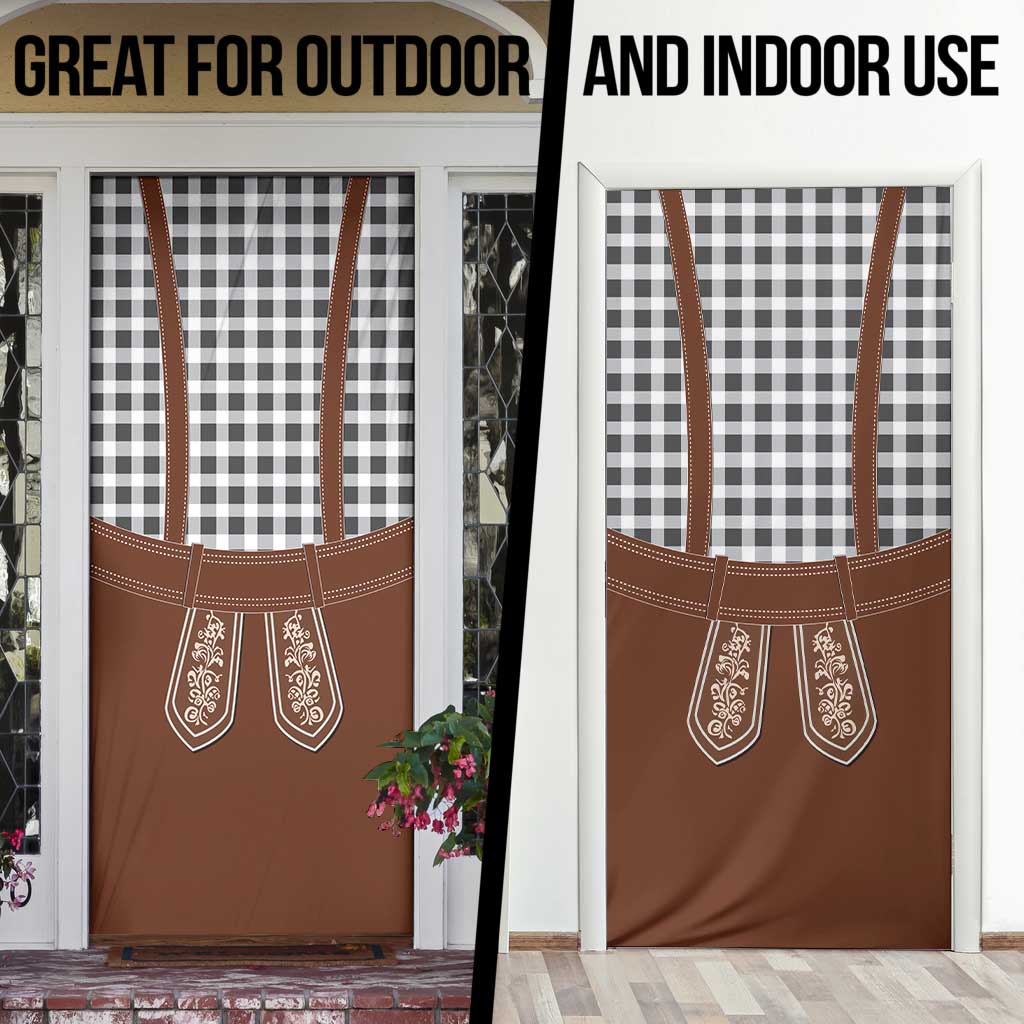 Oktoberfest Lederhosen Costume Door Cover German Beer Festival - Wonder Print Shop