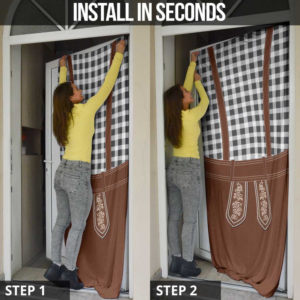 Oktoberfest Lederhosen Costume Door Cover German Beer Festival - Wonder Print Shop