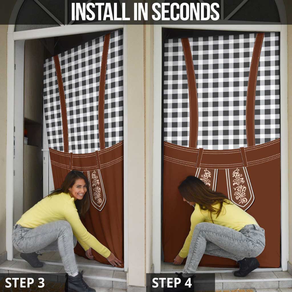 Oktoberfest Lederhosen Costume Door Cover German Beer Festival - Wonder Print Shop
