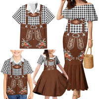 Oktoberfest Lederhosen Costume Family Matching Mermaid Dress and Hawaiian Shirt German Beer Festival - Wonder Print Shop